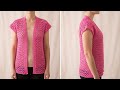 WOW✨💯Easy Crochet Sweater Stitch Pattern 😻 Crochet Women Cardigan Stitch pattern 