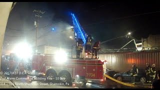 20170417 2nd Commercial building fire - Shamokin (cuts) #2