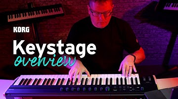 Discover the Korg Keystage - MIDI 2.0 poly aftertouch controller with incredible software pack
