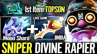 Divine Rapier + Moon Shard TOPSON Sniper Carry Build Late Game