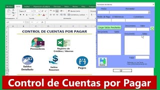 Plantilla CUENTAS POR PAGAR Excel GRATIS - Control de Cuentas Por Pagar a Proveedores-Contabilidad