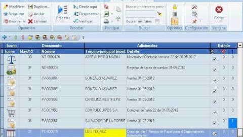 Software contable ContaPyme - Operación de consumo del alias de un elemento