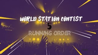 World Station Contest 5 | Running Order | 15 songs