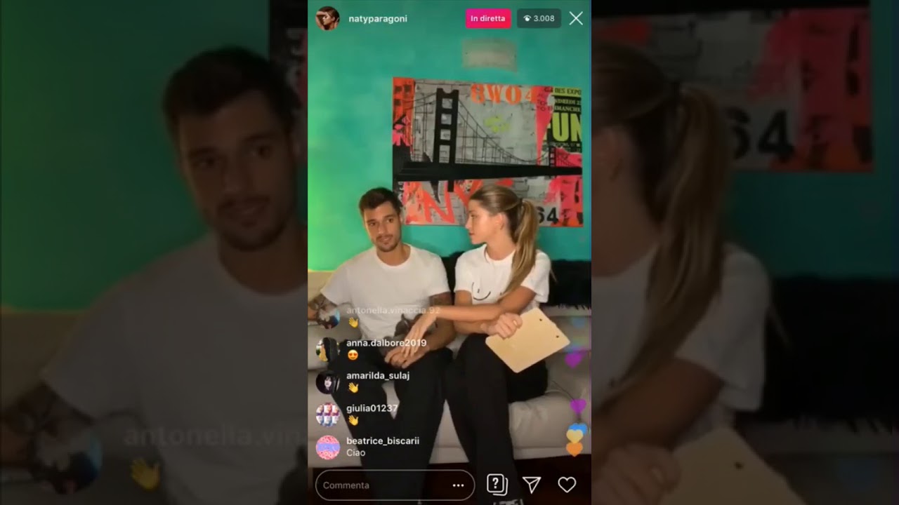 Andrea e Natalia in diretta