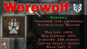 D2R Skills & Abilities - Werewolf, Shapeshifting (Druid)