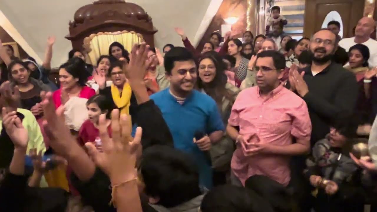 Kirtan @ New Goloka NC temple by HG Amarendra Dasa - 18 Feb 2024