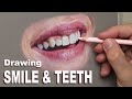 Pastel Portrait Tips ~ How to draw a smile with teeth using Pastel Pencils. Narrated Tutorial