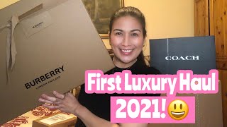 My First Luxury Purchase in 2021| Luxury Haul| BURBERRY | COACH| MOD SHOTS