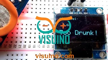 Visuino breathalyzer How to Use the MQ-3 Alcohol Gas Sensor
