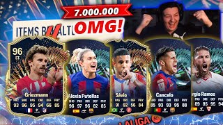 EA FC 24: OMG!!! 7 MILLIONEN COINS LALIGA TOTS GEZOGEN😍LALIGA TOTS ESKALATION & PACK LUCK🍀😱😱