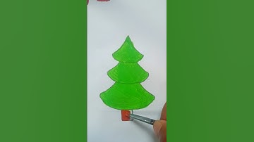 Christmas tree 🌲#christmas #tree #youtube  #art #coloring