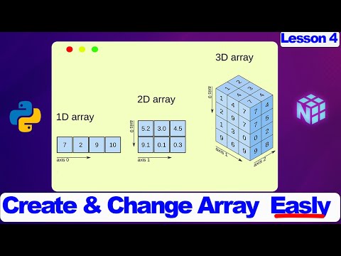 How Arange and Reshape Explained in Python NumPy Array Lesson 4