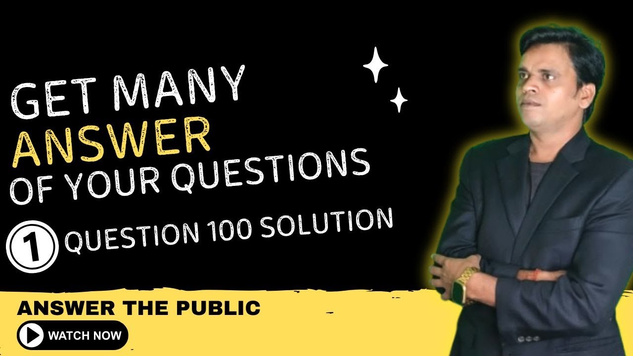 How to Use Answer the Public | - YouTube