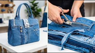 20 Minutes! Turn Old Jeans into a WOW Bag | Easy Sewing Idea 👜