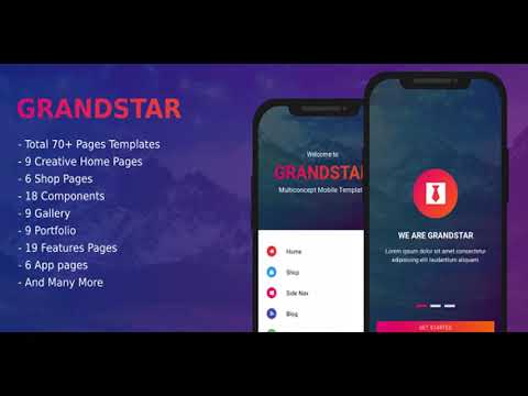 Grandstar - Multiconcept Mobile Template | Themeforest Website Templates and Themes