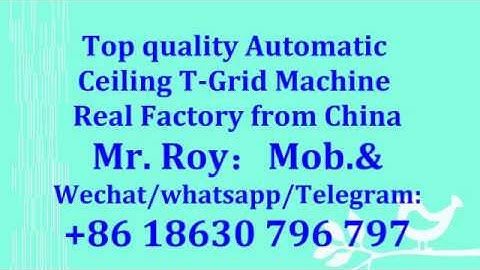 Ceiling T Bar Roll Forming Machine Real factory in China top serivce