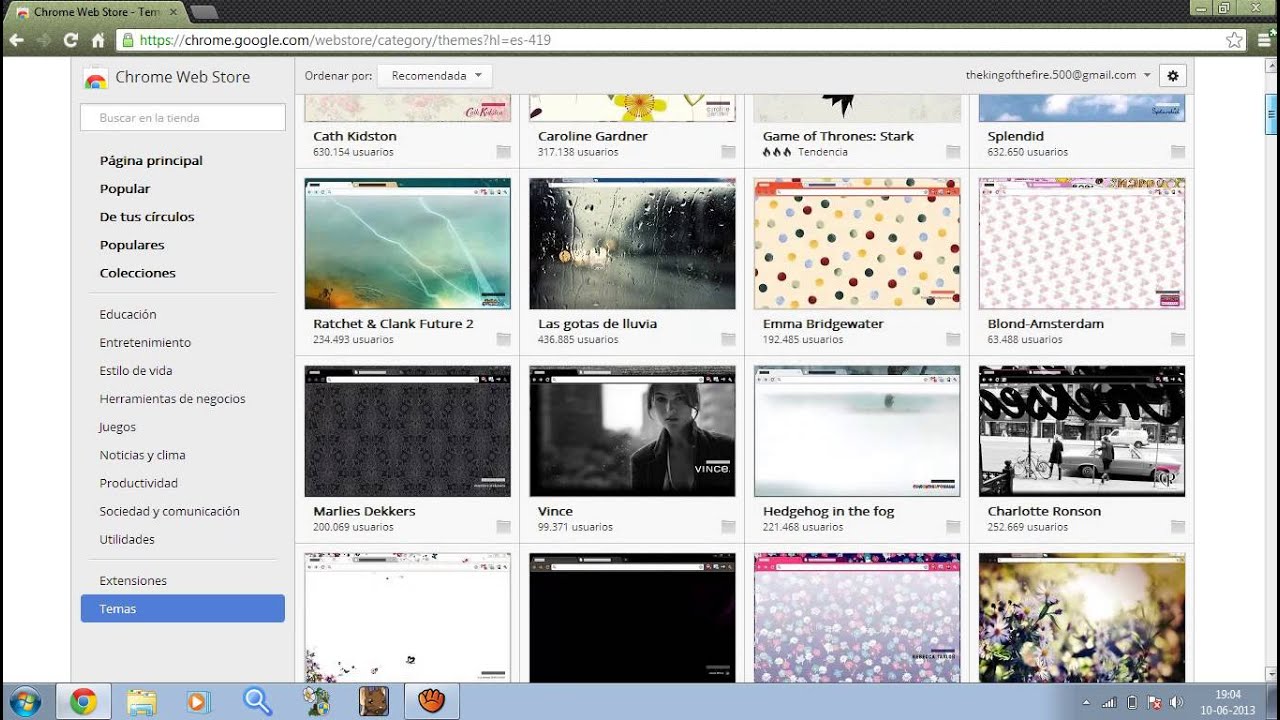 poner temas para google chrome - YouTube