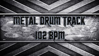 Groovy Metal Drum Track 102 BPM (HQ,HD)