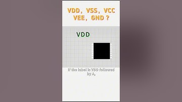VCC, VDD,VSS, and GND are common labels used in electronic circuits.#slkor #engineering#electronics