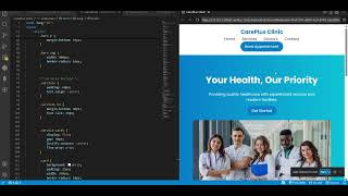 Doctor Appointment Website UI Design | HTML CSS JS Project
