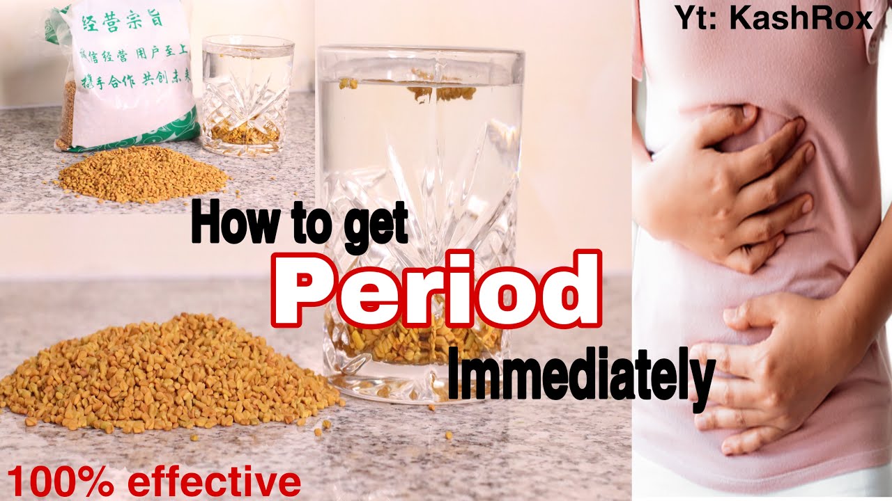HOW TO GET PERIOD IMMEDIATELY IN 1 DAY Home Remedy for Irregular