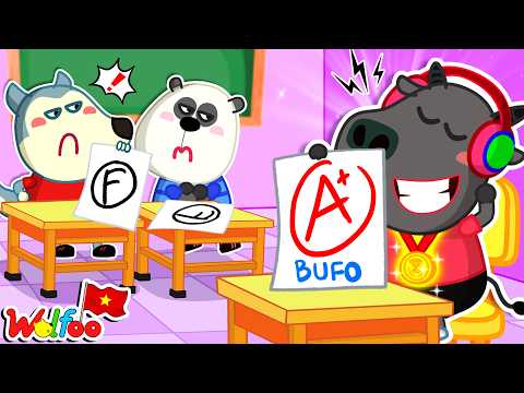 Chỉ Một Mình Bufo Được Điểm A+ 🧐 Điểm A vs F | Câu Chuyện Trường Học | Wolfoo Tiếng Việt