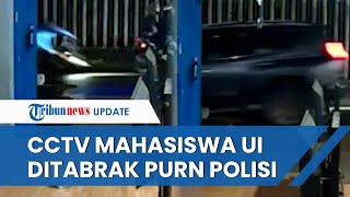 Detik-detik Kecelakaan Hasya Mahasiswa UI Terekam CCTV, Disambar & Terlindas Mobil Purn Polisi