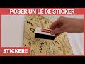 Comment poser un l de sticker  sticker dco