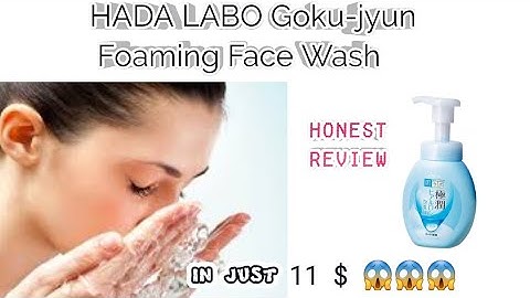 Hada labo gokujyun foaming cleanser review