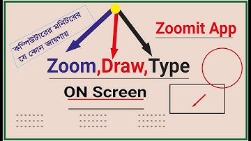 How to Use ZoomIT Software to make Effective Presentations ! Complete Zoomit Tutorial Bangla .
