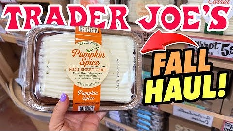 TRADER JOES FALL/PUMPKIN SHOPPING HAUL 2025! NEW + RETURNING ITEMS & MORE🎃🎃🎃