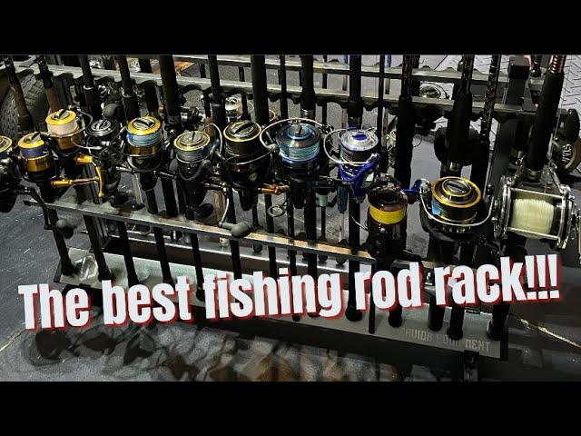 KastKing Rack 'em up Fishing Rods Holder - Portable Aluminum Fishing Rod  Racks - 24 Rod Rack for All Types of Fishing Rods and Combo 
