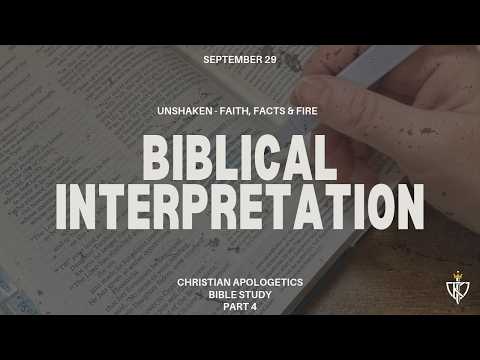 Pastor Dennis Martin | BIBLICAL INTERPRETATION | Bible Study | Sep 29 | The Year of Establishment
