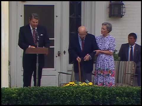 President Reagan&rsquo;s Remarks on Alfred M. Landon&rsquo;s 100th Birthday in Kansas on September 6, 1987