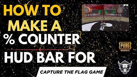 How to make a % counter in wow map | how to make a hud display with progress bar in wow | #PUBGMWOW