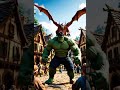 Hulk chala Dragon se ladne #hulk #shortsstory #shorts #dragon #firefighter #adventuretime #acting