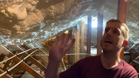 Spray foam attic insulation | BEFORE AND AFTER