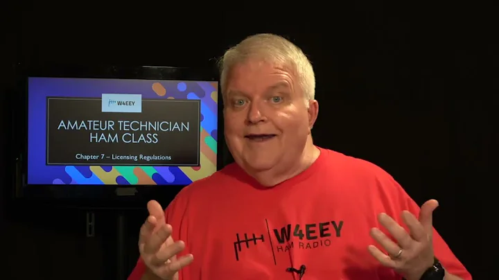 Technician Class 5th Edition  - Winter 2025  -  Chapter 07  -  Licensing Regulations