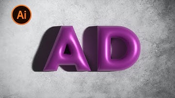 3D Text Effect in Adobe illustrator Tutorial | Ayaz Designing