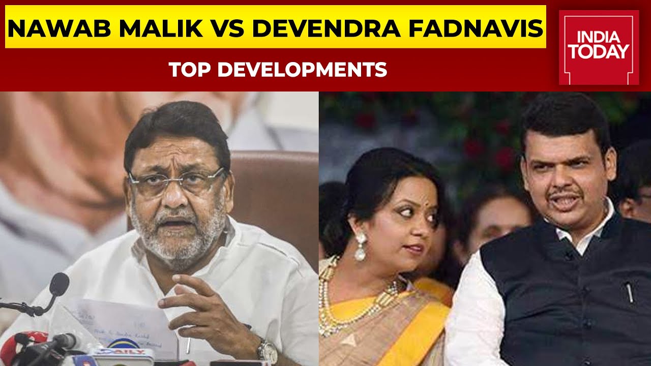 Nawab Malik Targets Devendra Fadnavis & Wife Over Links With 'Peddler'; Aghadi Vs Wankhede Face-Off
