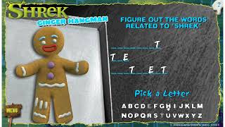 Shrek: Gingerbread Hangman (Flash Game) Playthrough screenshot 1