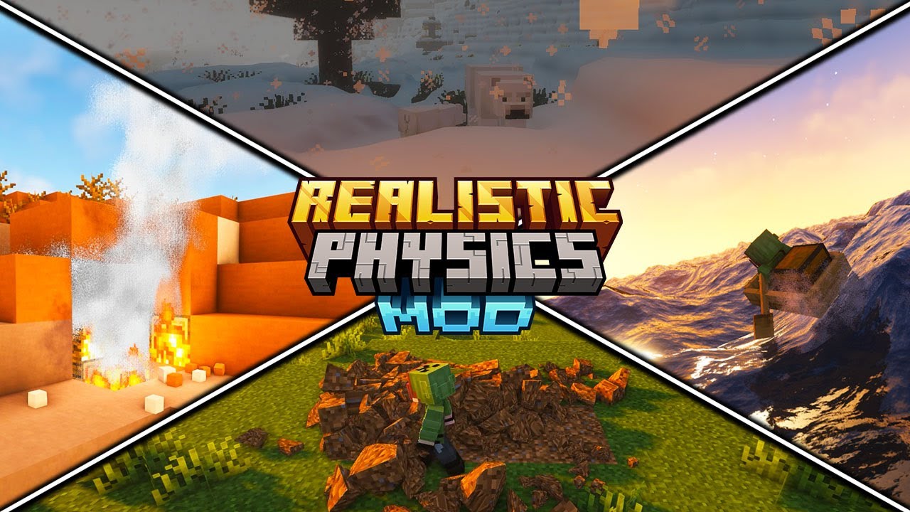 O MOD MAIS REALISTA DO MINECRAFT!  Physics Mod (Mod da Semana) 