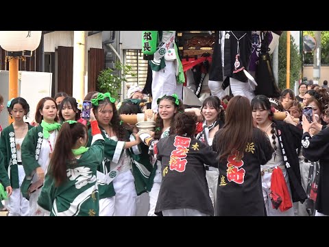 【2025 大阪】友井 太鼓台(西之町・中南之町・新町・北之町)「四町合同太鼓・小太鼓巡行」大阪府東大阪市 2025/7/20(日)