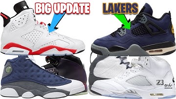 AIR JORDAN 6 WHITE INFRARED 2026 UPDATE, JORDAN 4 LAKERS, MORE NEW AIR JORDAN RELEASE DATES + MORE