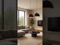 Contemporary Living Room | Stylish &amp; Warm Modern Interior l #shorts #home #interior