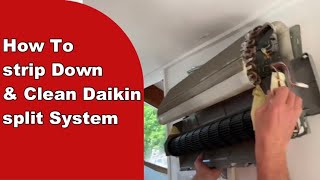 how to strip down/clean your daikin air conditioning indoor unit properly