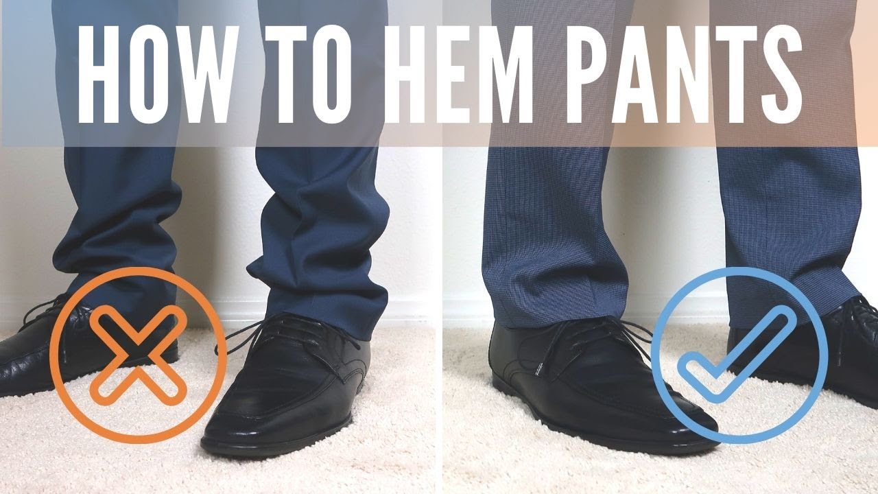 how to shorten pants by hand