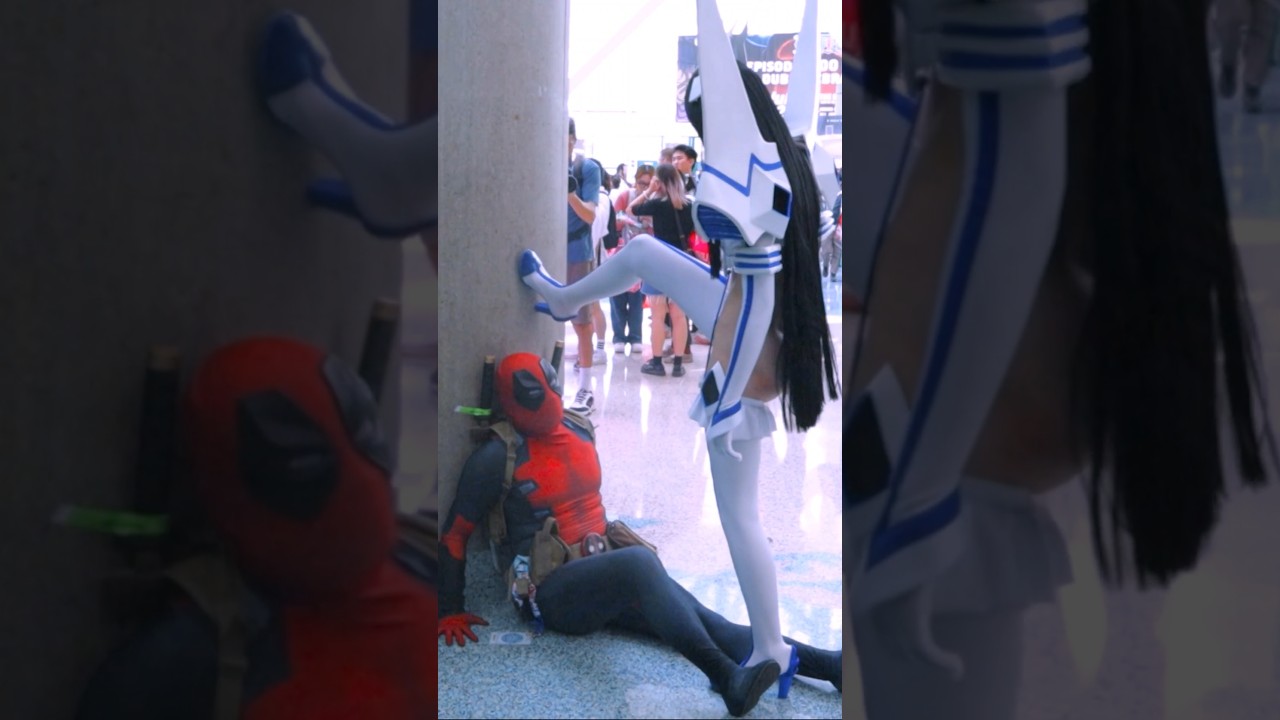 What would you do in this situation? 😬💦 #deadpool #satsukikiryuin #cosplay