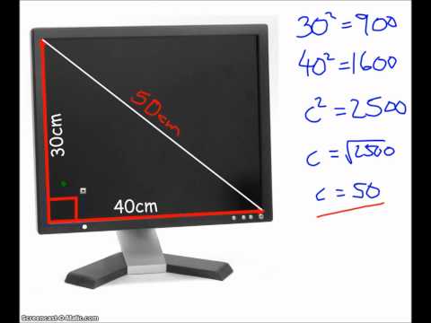 Pythagoras & The Size of Your Screen