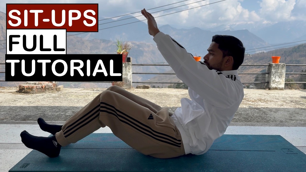 Daily Exercise 36.. How to do SIT-UPS Correctly. - YouTube